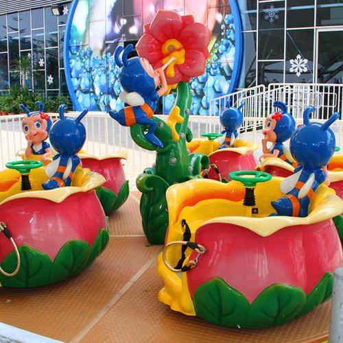 布努托儿童公园游乐场彩蜜罐旋转木马游艺机大型游乐设备多